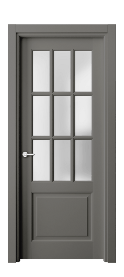 Межкомнатная дверь Toscana Grigliato 6312 Бук классический серый Сатинированное стекло Цена 671420 ₸ | Volhovec