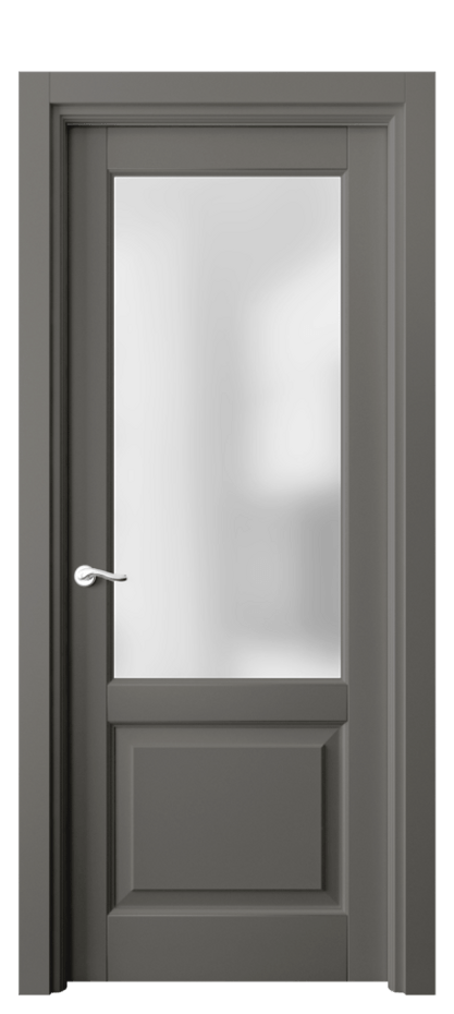 Межкомнатная дверь Lignum 0740 Бук классический серый Сатинированное стекло Цена 458260 ₸ | Volhovec