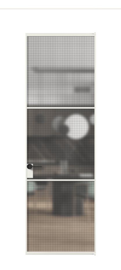 Алюминиевая дверь АЛПЛ040.03 Алюминий светло-серый Декоративное стекло с сеткой "Mesh silver", триплекс. Без короба АССР Цена 807890 Стоимость комплекта двери включает:
1. Полотно (600/650/700/750/800/850/900/950*2000-2400 мм).
2. Короб
3. Комплект фурнитуры (2 торцевые петли и магнитный замок с ответной планкой). Фабрика дверей Волховец 8 (800) 551 43 19 Алюминиевая дверь АЛПЛ040.03 Алюминий светло-серый Декоративное стекло с сеткой "Mesh silver", триплекс Цена 807890 | Volhovec