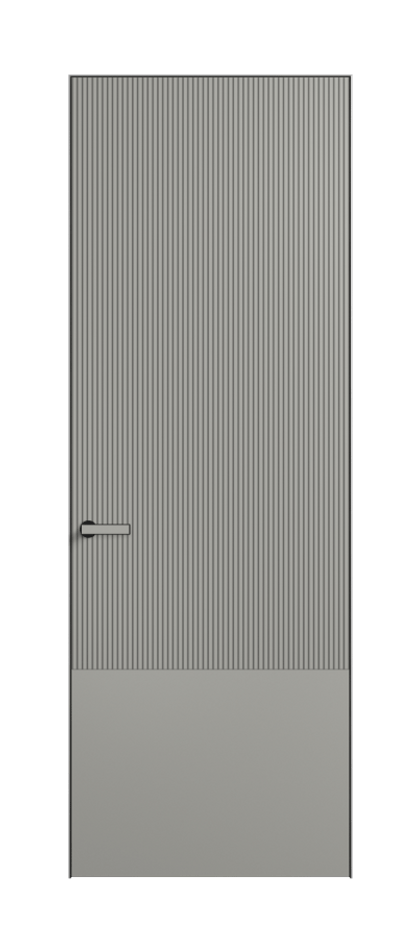 Дверь межкомнатная Velvet 8203 Матовый нейтральный серый. Скрытый короб Черный Цена 305500 . Фабрика дверей Волховец 8 (800) 551 43 19 Межкомнатная дверь Velvet 8203 Матовый нейтральный серый. Цена 305500 | Volhovec