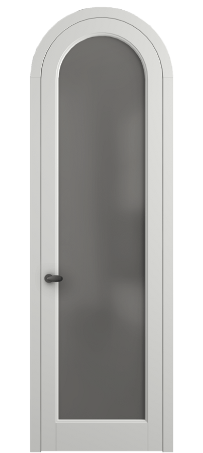 Межкомнатная дверь Палаццо 6814 Матовый светло-серый Сатинированное серое стекло, триплекс Цена 946202 ₸ | Volhovec