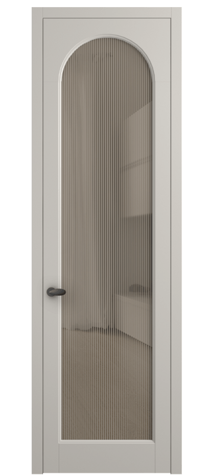 Дверь межкомнатная Палаццо 6804 Матовый облачно-серый Рифлёное бронзовое стекло "Дюна", триплекс 0536 МОС Цена 778899 ₸ Наличники уже входят в базовый комплект. Фабрика дверей Волховец 8 (800) 551 43 19 Межкомнатная дверь Палаццо 6804 Матовый облачно-серый Рифлёное бронзовое стекло "Дюна", триплекс Цена 778899 ₸ | Volhovec