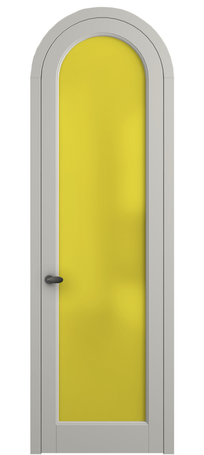 Межкомнатная дверь Palazzo 6814 Матовый тёплый серый Сатинированное жёлтое стекло, триплекс Цена 781000 ₸ | Volhovec