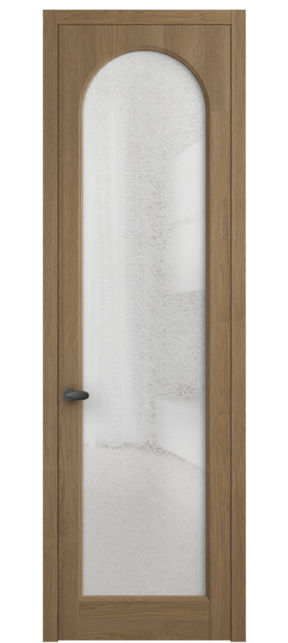 Межкомнатная дверь Палаццо 6804 Дуб мускатный матовый Фактурное стекло "Лёд", триплекс Цена 1198479 ₸ | Volhovec