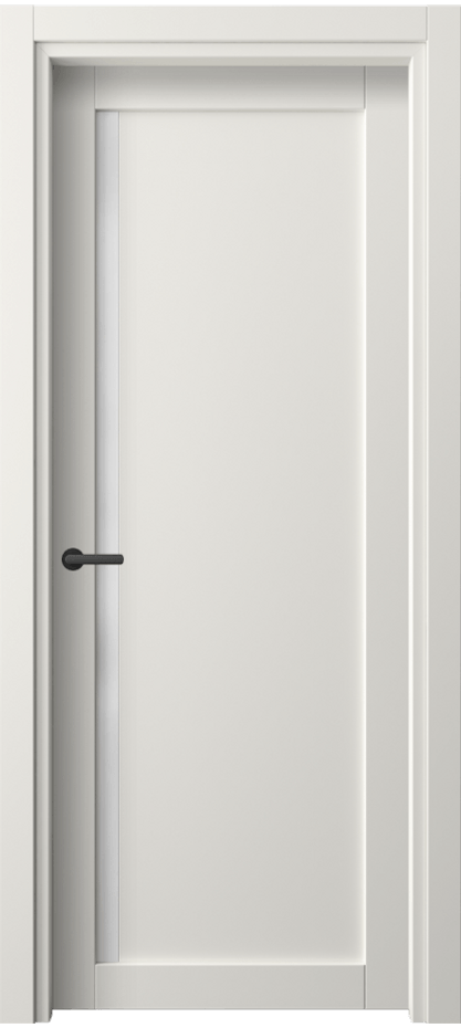 Межкомнатная дверь Нео 2110 ПЭТ белоснежный Сатинированное стекло Цена 230572 ₸ | Volhovec