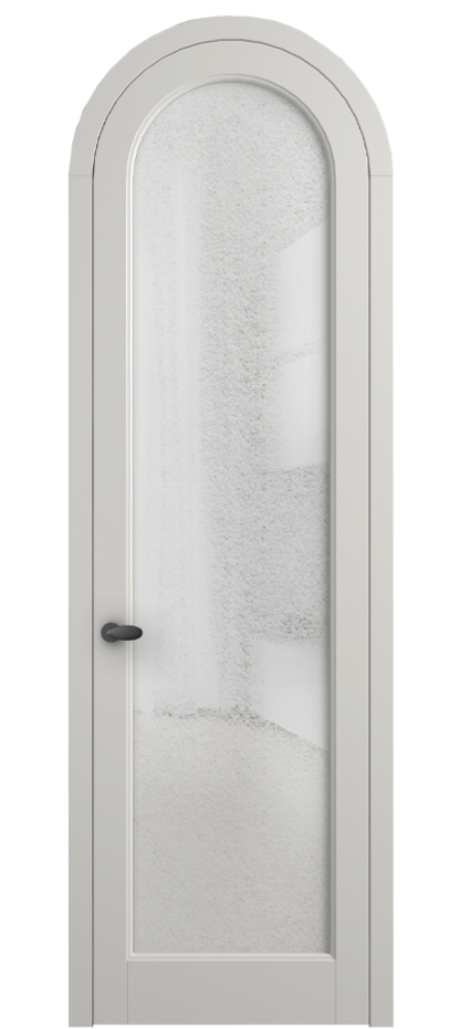 Межкомнатная дверь Палаццо 6814 Матовый серый Фактурное стекло "Лёд", триплекс Цена 991562 ₸ | Volhovec