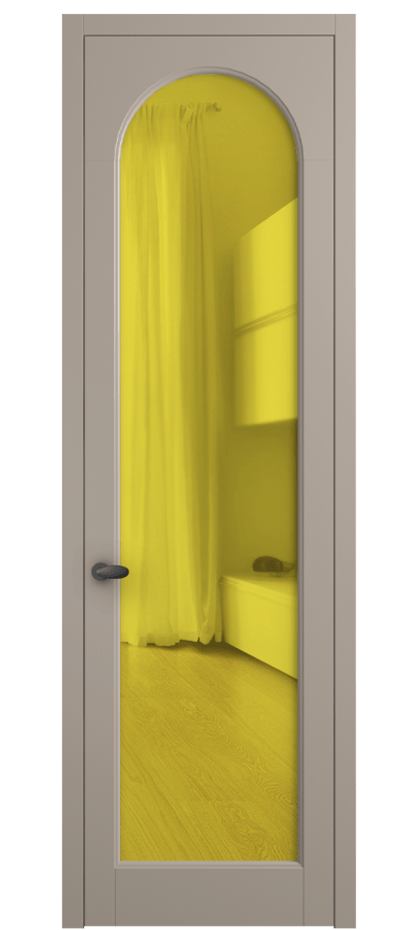 Дверь межкомнатная Palazzo 6804 Матовый бисквитный Прозрачное жёлтое стекло, триплекс 0536 МБСК Цена 605500 ₸ Наличники уже входят в базовый комплект. Фабрика дверей Волховец 8 (800) 551 43 19 Межкомнатная дверь Palazzo 6804 Матовый бисквитный Прозрачное жёлтое стекло, триплекс Цена 605500 ₸ | Volhovec