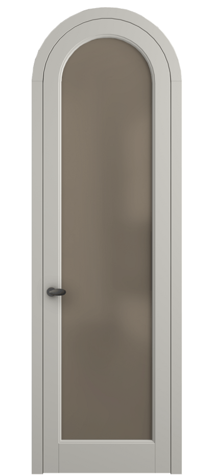 Межкомнатная дверь Палаццо 6814 Матовый тёплый серый Сатинированное бронзовое стекло, триплекс Цена 946202 ₸ | Volhovec