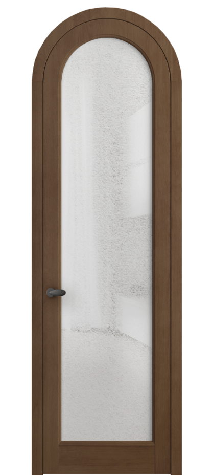 Межкомнатная дверь Palazzo 6814 Бук тёмный матовый Фактурное стекло "Лёд", триплекс Цена 1109100 ₸ | Volhovec