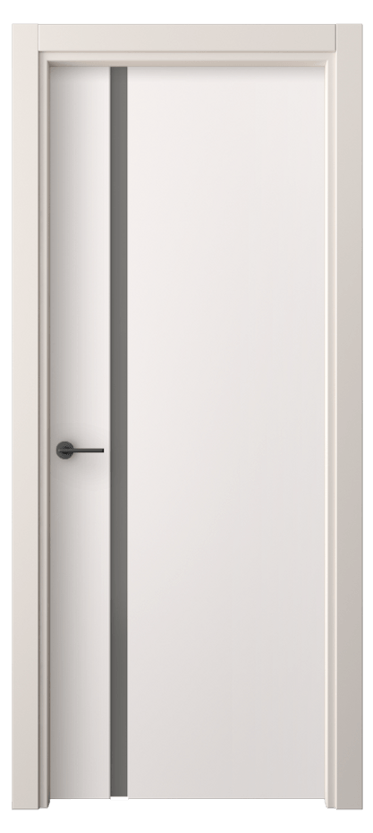Межкомнатная дверь Freedom 4222 ПЭТ кремово-серый Сатинированное серое стекло, триплекс Цена 225300 ₸ | Volhovec