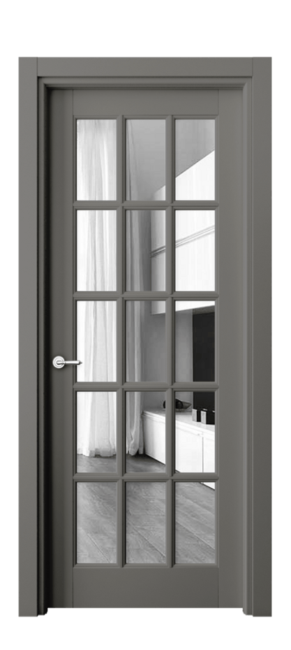Дверь межкомнатная Toscana Grigliato 6311 Бук классический серый Двустороннее зеркало, триплекс, 6 мм Гладкий наличник БКЛС Цена 552110 ₸ Наличники уже входят в базовый комплект. Фабрика дверей Волховец 8 (800) 551 43 19 Межкомнатная дверь Toscana Grigliato 6311 Бук классический серый Двустороннее зеркало, триплекс, 6 мм Цена 552110 ₸ | Volhovec