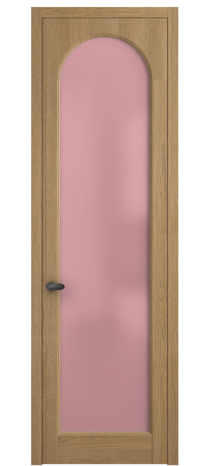 Межкомнатная дверь Palazzo 6804 Дуб пшеничный матовый Сатинированное розовое стекло, триплекс, 6мм Цена 871200 ₸ | Volhovec