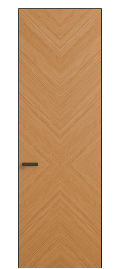 Дверь межкомнатная Rift АКП 0205 Дуб миндальный матовый рифт  Скрытый короб Черный Цена 590200 ₸ Наличники уже входят в базовый комплект. Фабрика дверей Волховец 8 (800) 551 43 19 Межкомнатная дверь Rift АКП 0205 Дуб миндальный матовый рифт  Цена 590200 ₸ | Volhovec