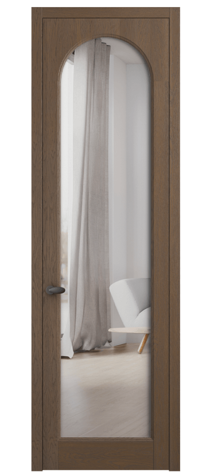 Межкомнатная дверь Палаццо 6804 Дуб туманный матовый Двустороннее зеркало, триплекс Цена 1135731 ₸ | Volhovec