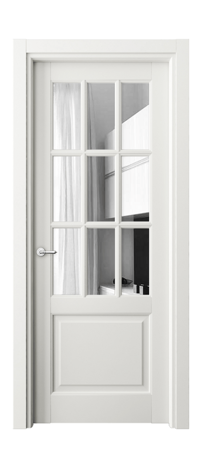 Межкомнатная дверь Тоскана Грильято 6312 Матовый серый Двустороннее зеркало, триплекс Цена 886024 ₸ | Volhovec