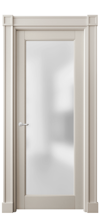 Дверь межкомнатная Тоскана Плано 6300 Матовый светло-бежевый Сатинированное стекло Гладкие пилястры с квадратными розетками МСБЖ Цена 964951 ₸ Наличники уже входят в базовый комплект. Фабрика дверей Волховец 8 (800) 551 43 19 Межкомнатная дверь Тоскана Плано 6300 Матовый светло-бежевый Сатинированное стекло Цена 964951 ₸ | Volhovec