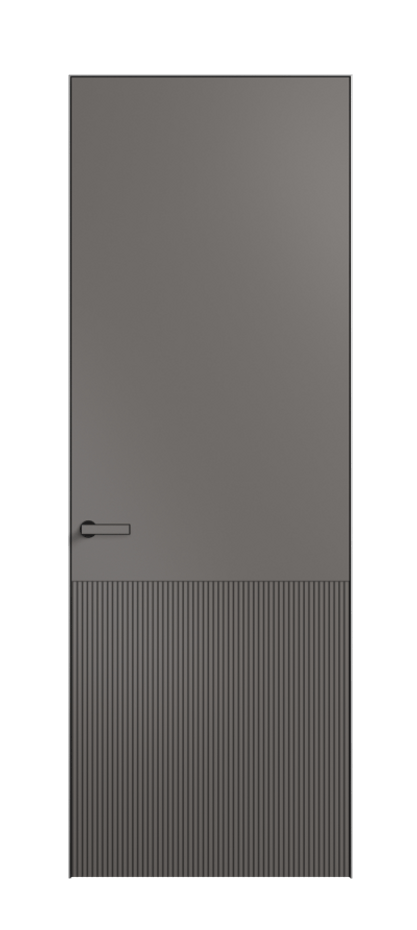 Дверь межкомнатная Velvet 8204 Матовый классический серый. Скрытый короб Черный Цена 405400 . Фабрика дверей Волховец 8 (800) 551 43 19 Межкомнатная дверь Velvet 8204 Матовый классический серый. Цена 405400 | Volhovec