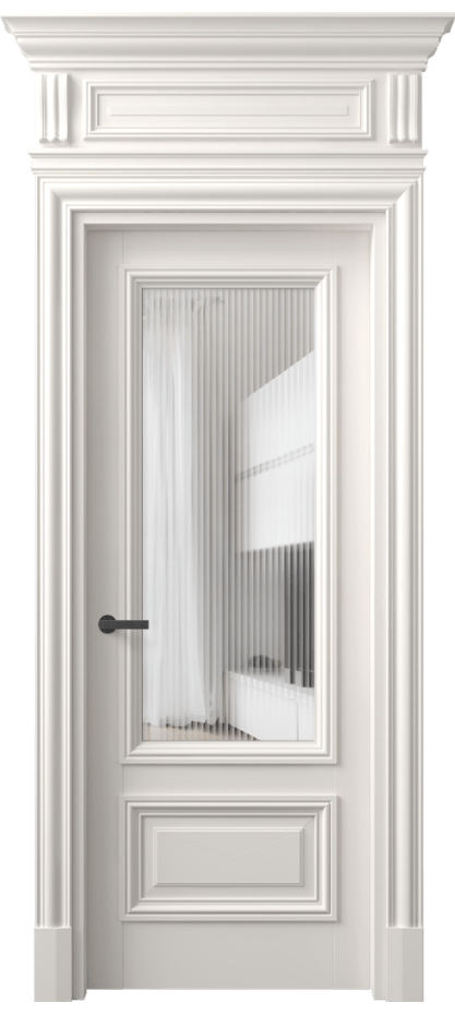 Дверь межкомнатная Антик 7306 Матовый пудровый белый Рифлёное стекло "Мору", триплекс КЭП + Объёмный фриз + Карниз МПБЛ Цена 1272416 ₸ Наличники уже входят в базовый комплект. Фабрика дверей Волховец 8 (800) 551 43 19 Межкомнатная дверь Антик 7306 Матовый пудровый белый Рифлёное стекло "Мору", триплекс Цена 1272416 ₸ | Volhovec