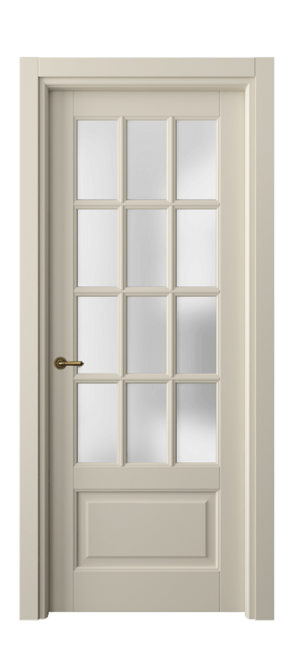 Межкомнатная дверь Toscana Grigliato 6313 Бук бежево-серый Сатинированное стекло Цена 537130 ₸ | Volhovec