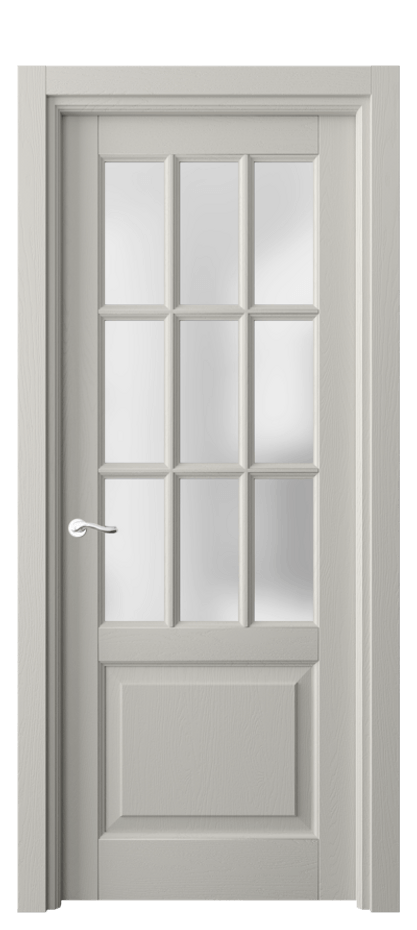 Межкомнатная дверь Лигнум 0748 Дуб тёплый серый Сатинированное стекло Цена 1180864 ₸ | Volhovec
