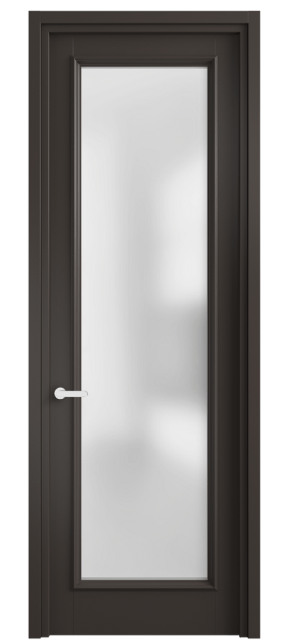 Межкомнатная дверь Шарм 6702 Матовый антрацит Сатинированное стекло Цена 715168 ₸ | Volhovec