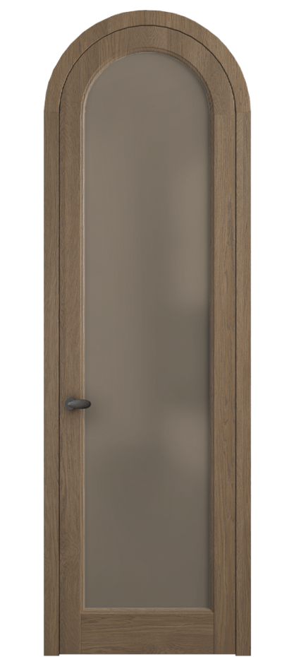 Межкомнатная дверь Palazzo 6814 Дуб джутовый матовый Сатинированное бронзовое стекло, триплекс Цена 1287600 ₸ | Volhovec