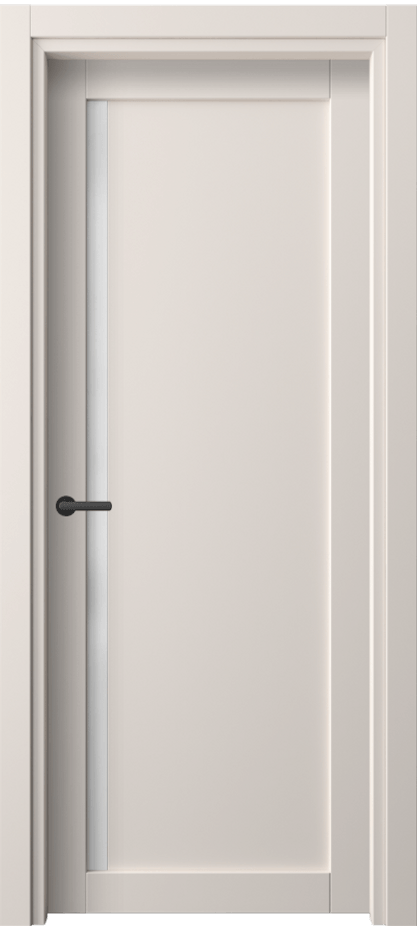 Межкомнатная дверь Нео 2110 ПЭТ тёплый-белый Сатинированное стекло Цена 230572 ₸ | Volhovec