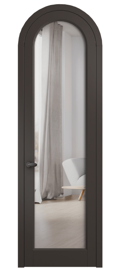 Межкомнатная дверь Palazzo 6814 Матовый антрацит Двустороннее зеркало, триплекс Цена 793500 ₸ | Volhovec