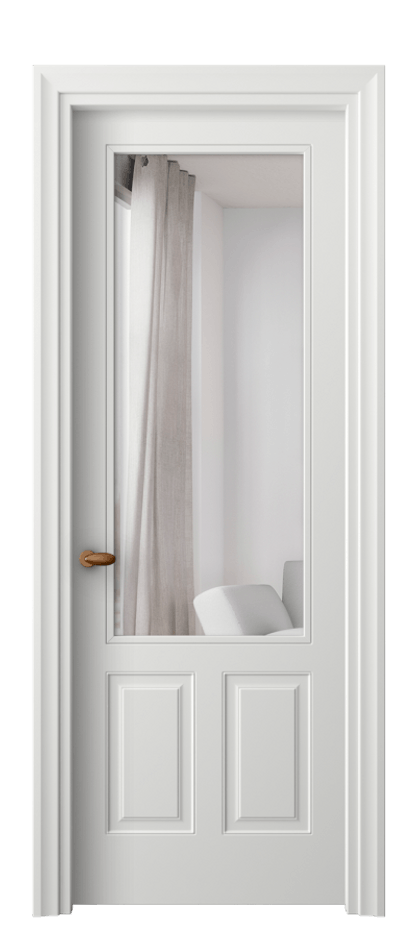 Межкомнатная дверь Эссе 8522 Матовый светло-серый Двустороннее зеркало, триплекс Цена 568504 ₸ | Volhovec