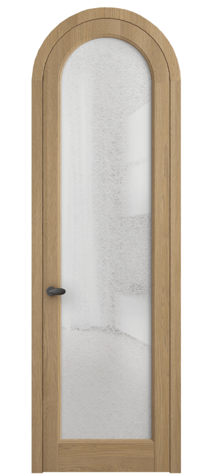 Межкомнатная дверь Palazzo 6814 Дуб соломенный матовый Фактурное стекло "Лёд", триплекс Цена 1325100 ₸ | Volhovec