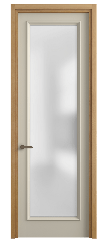 Межкомнатная дверь Charm 6702 Бук бежево-серый Сатинированное стекло Цена 626500 ₸ | Volhovec