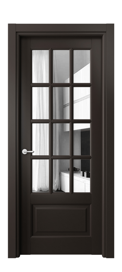 Дверь межкомнатная Тоскана Грильято 6313 Матовый антрацит Двустороннее зеркало, триплекс Гладкий наличник МАН Цена 868636 ₸ Наличники уже входят в базовый комплект. Фабрика дверей Волховец 8 (800) 551 43 19 Межкомнатная дверь Тоскана Грильято 6313 Матовый антрацит Двустороннее зеркало, триплекс Цена 868636 ₸ | Volhovec