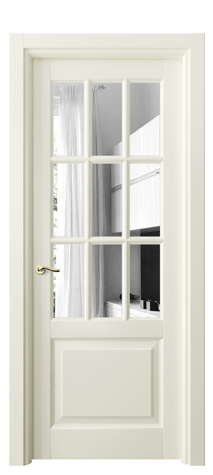 Межкомнатная дверь Лигнум 0748 Матовый молочно-белый Двустороннее зеркало, триплекс Цена 907192 ₸ | Volhovec