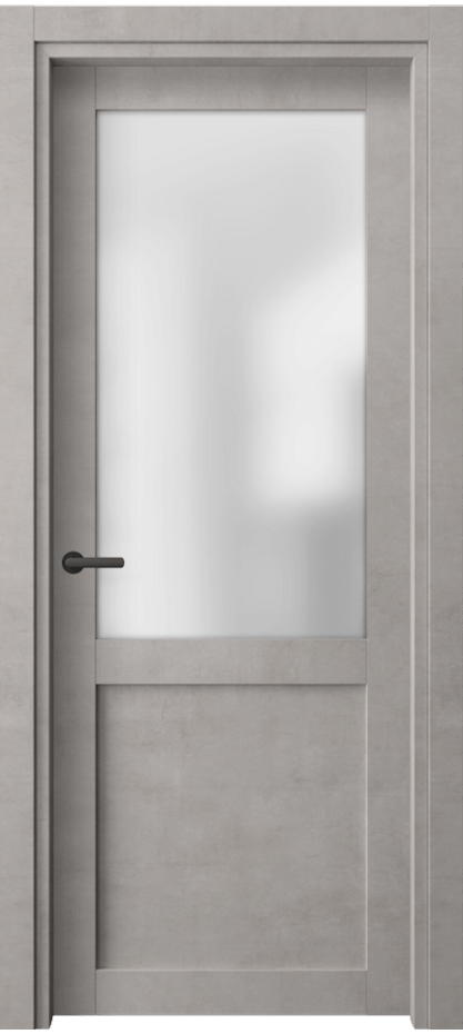 Межкомнатная дверь Нео 2122 Леон серебро Сатинированное стекло Цена 317512 ₸ | Volhovec