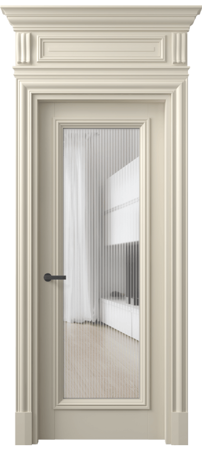 Дверь межкомнатная Антик 7300 Матовый бежево-серый Рифлёное стекло "Мору", триплекс КЭП + Объёмный фриз + Карниз МБСР Цена 1272416 ₸ Наличники уже входят в базовый комплект. Фабрика дверей Волховец 8 (800) 551 43 19 Межкомнатная дверь Антик 7300 Матовый бежево-серый Рифлёное стекло "Мору", триплекс Цена 1272416 ₸ | Volhovec