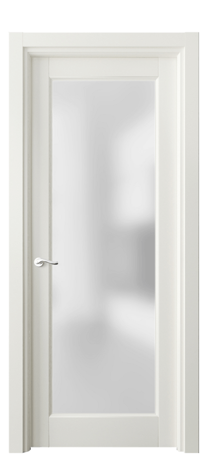 Межкомнатная дверь Лигнум 0700 Матовый жемчужный Сатинированное стекло Цена 718948 ₸ | Volhovec