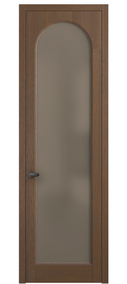 Межкомнатная дверь Palazzo 6804 Дуб каштановый матовый Сатинированное бронзовое стекло, триплекс Цена 924900 ₸ | Volhovec