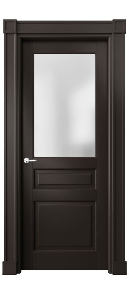 Межкомнатная дверь Тоскана Плано 6304 Матовый антрацит Сатинированное стекло Цена 996703 ₸ | Volhovec