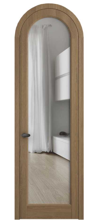 Межкомнатная дверь Палаццо 6814 Дуб мускатный матовый Прозрачное стекло Цена 1592506 ₸ | Volhovec