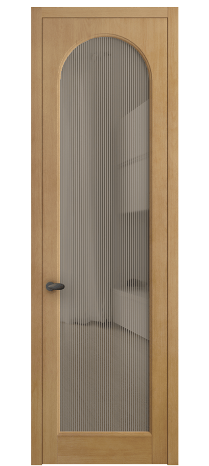 Межкомнатная дверь Palazzo 6804 Бук натуральный матовый Рифлёное бронзовое стекло "Дюна", триплекс Цена 794200 ₸ | Volhovec
