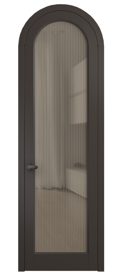 Дверь межкомнатная Palazzo 6814 Матовый антрацит Рифлёное бронзовое стекло "Moru", триплекс 0536R МАН Цена 830900 ₸ Наличники уже входят в базовый комплект. Фабрика дверей Волховец 8 (800) 551 43 19 Межкомнатная дверь Palazzo 6814 Матовый антрацит Рифлёное бронзовое стекло "Moru", триплекс Цена 830900 ₸ | Volhovec