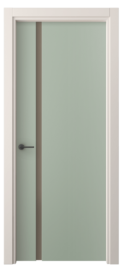 Межкомнатная дверь Фридом 4222 ПЭТ светло-оливковый Сатинированное бронзовое стекло, триплекс Цена 240024 ₸ | Volhovec