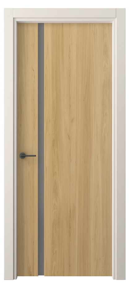 Межкомнатная дверь Freedom 4222 Солнечный вяз Сатинированное серое стекло, триплекс Цена 203700 ₸ | Volhovec