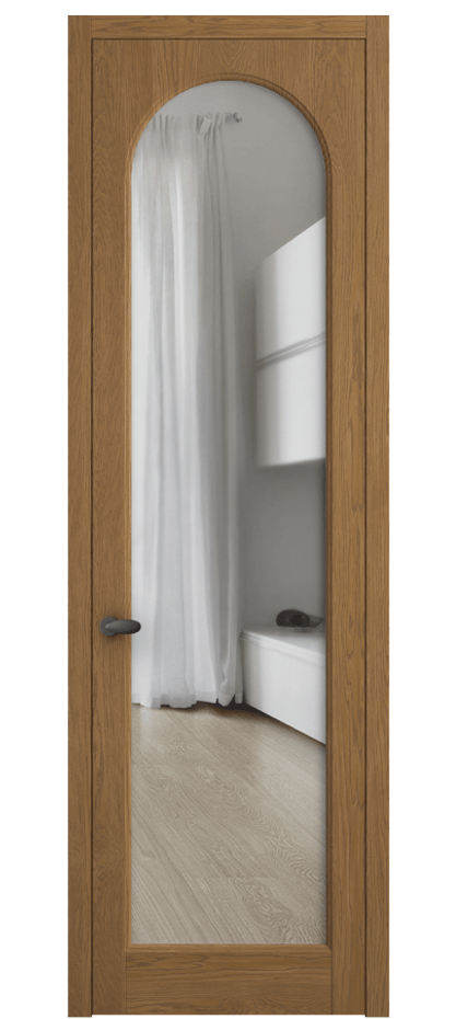 Межкомнатная дверь Палаццо 6804 Дуб пряный матовый Прозрачное стекло Цена 1153119 ₸ | Volhovec