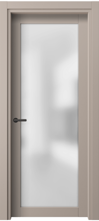 Межкомнатная дверь Нео 2102 ПЭТ серо-коричневый  Сатинированное стекло Цена 201466 ₸ | Volhovec