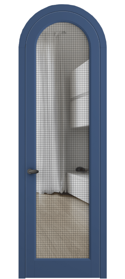 Межкомнатная дверь Palazzo 6814 Матовый белоснежный Mesh silver Цена 1020400 ₸ | Volhovec