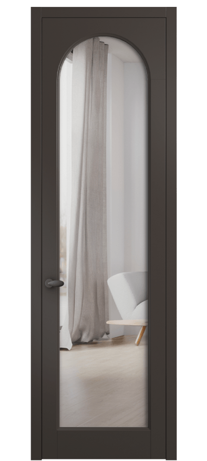 Межкомнатная дверь Палаццо 6804 Матовый антрацит Двустороннее зеркало, триплекс Цена 748659 ₸ | Volhovec