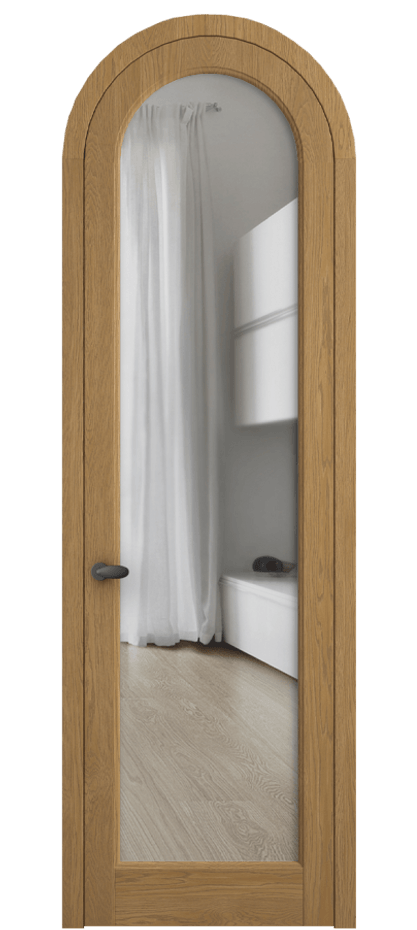 Межкомнатная дверь Палаццо 6814 Дуб солнечный матовый Прозрачное стекло Цена 1559998 ₸ | Volhovec