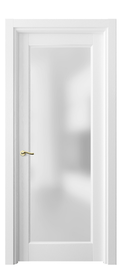 Межкомнатная дверь Лигнум 0700 Дуб белоснежный Сатинированное стекло Цена 978256 ₸ | Volhovec