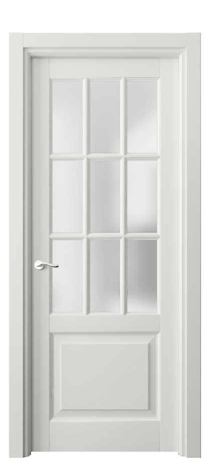 Межкомнатная дверь Лигнум 0748 Матовый серый Сатинированное стекло Цена 907192 ₸ | Volhovec